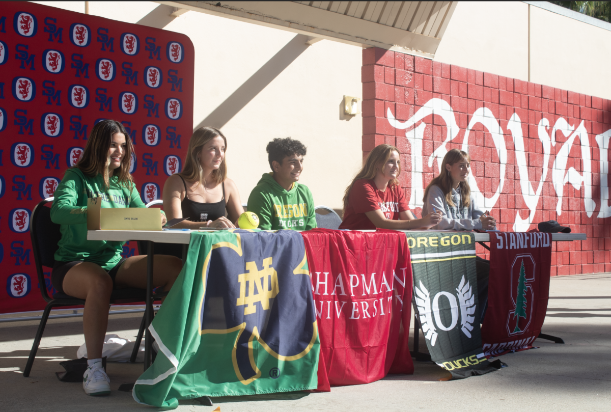 five San Marcos Athletes signing to play their sport at the college level